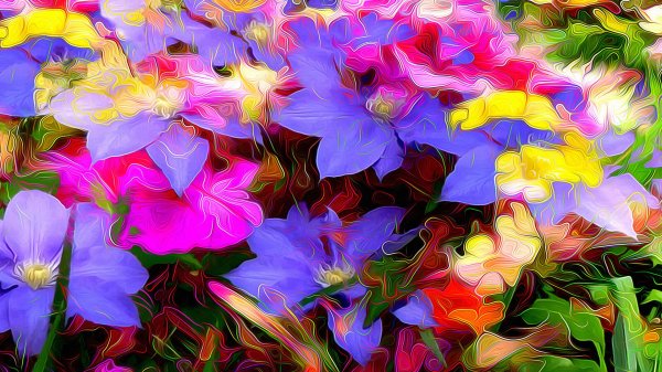 цветочная абстракция