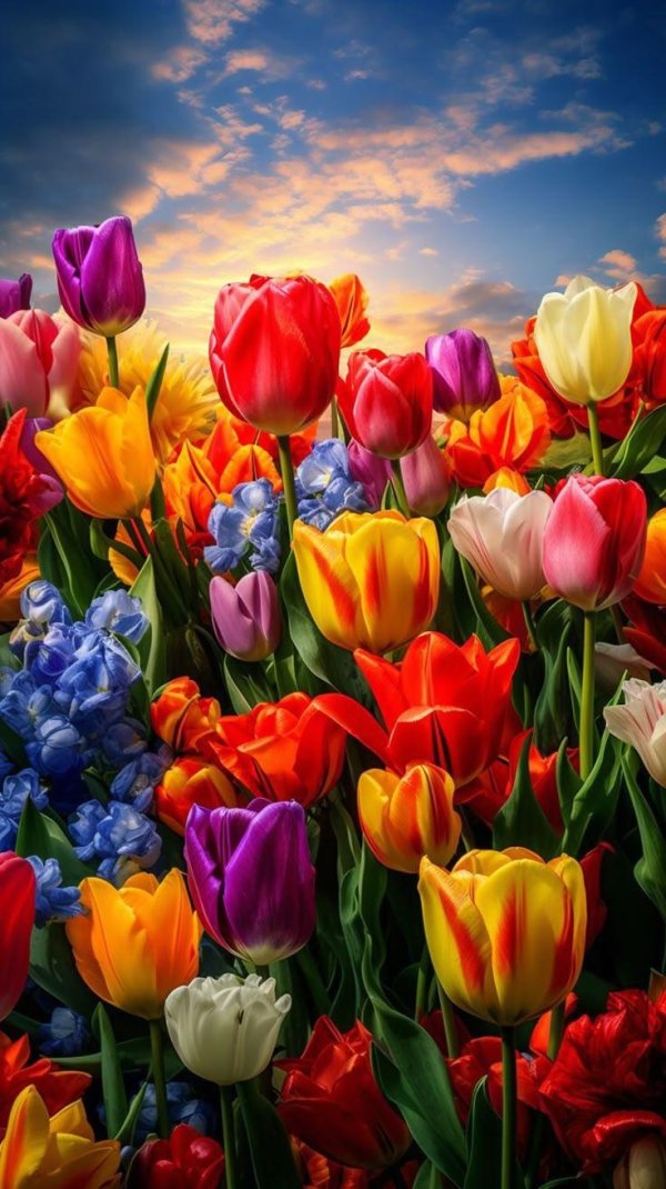 тюльпан красивый