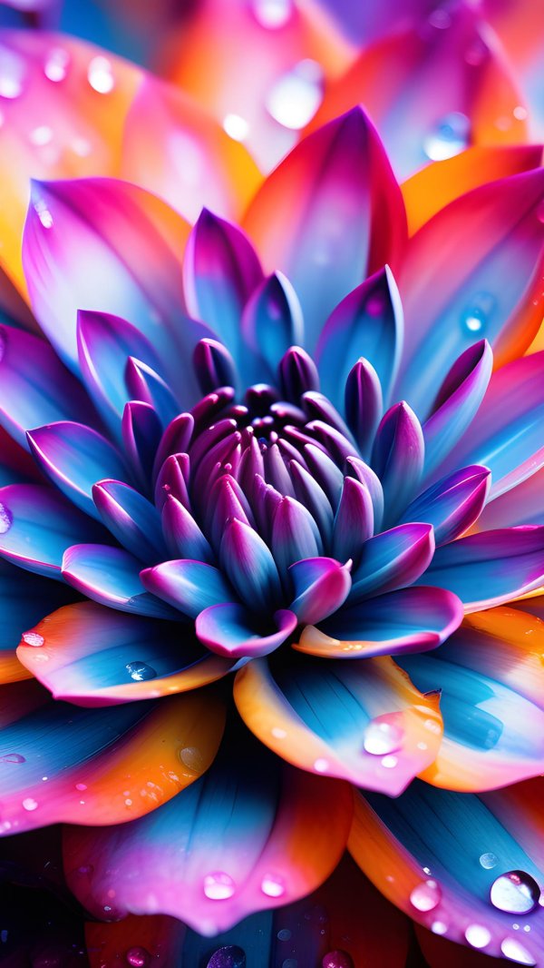 цветок цветной