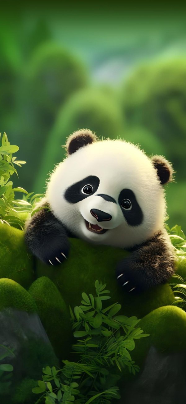 веселая панда