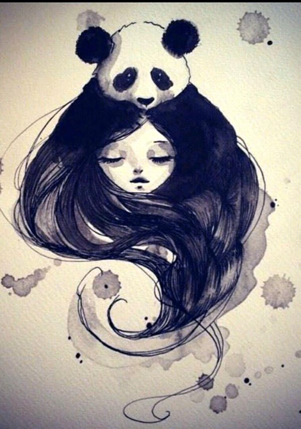 панда девочка