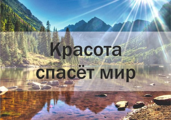 красота спасет