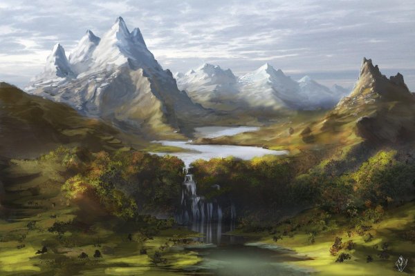 фэнтези гористая долина