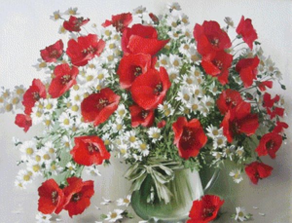 маки и ромашки