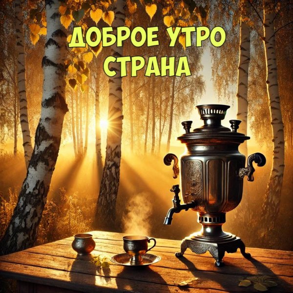 чаепитие с самоваром