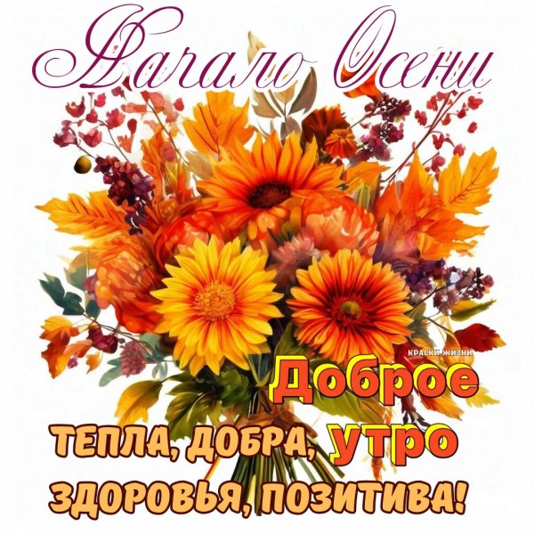 доброе утро осени открытки