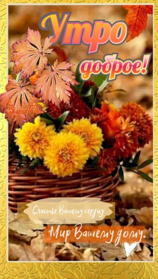 с добрым осеннем утром