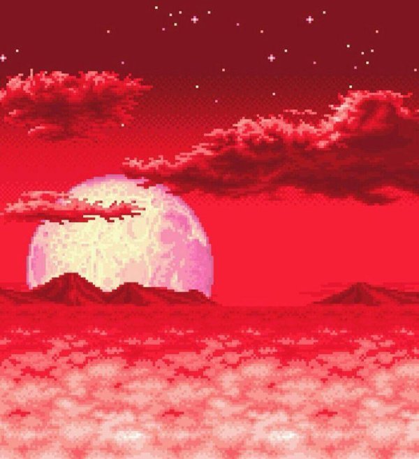 пиксельное небо