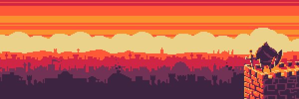 пиксельный пейзаж