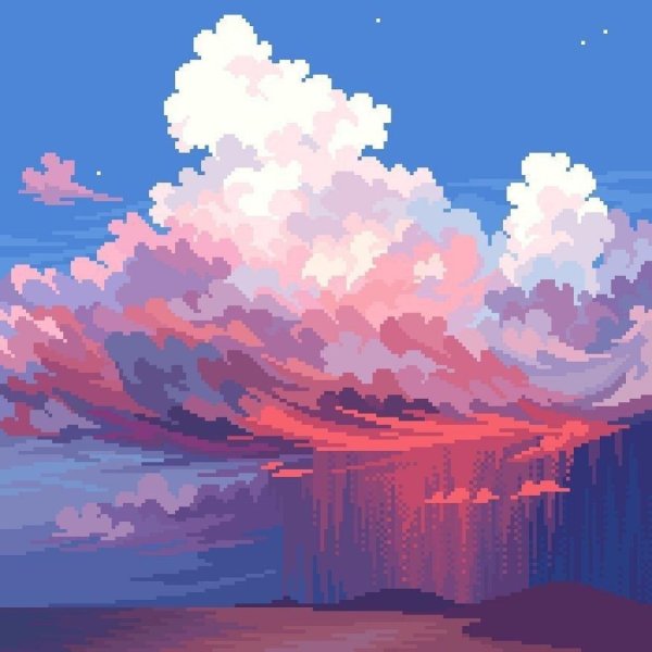 пиксельный пейзаж