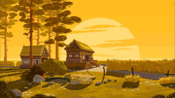 пиксельный пейзаж