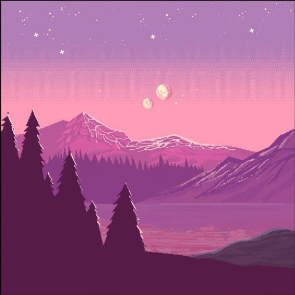 пиксельный пейзаж