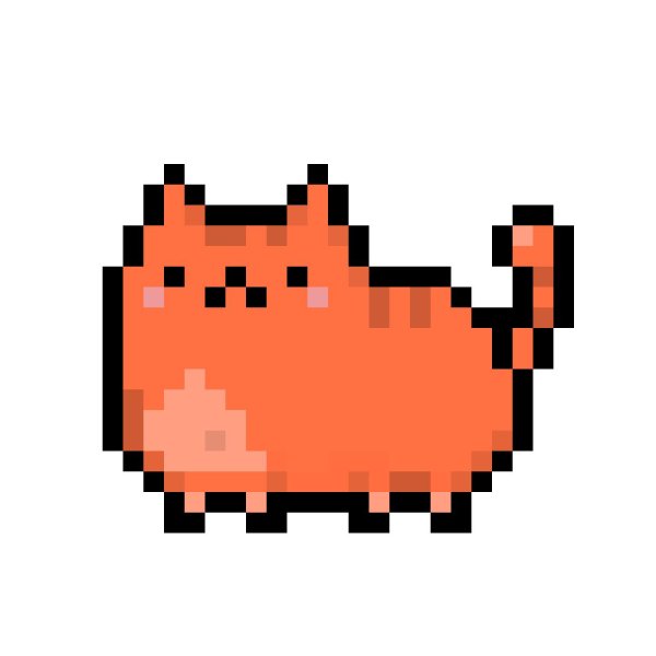 пиксельная кошка