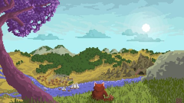 пиксельный пейзаж