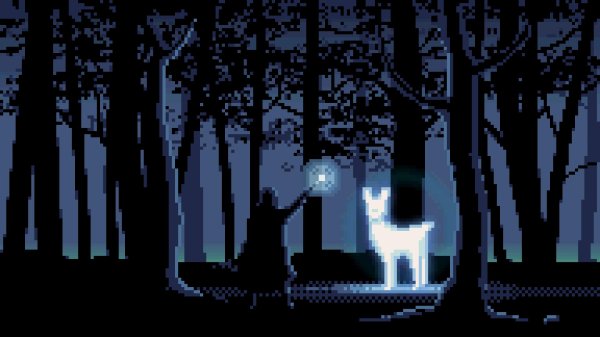 пиксельный лес