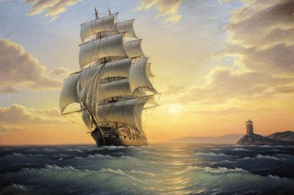 картины кораблей