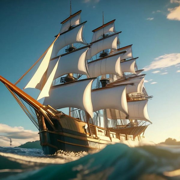 корабль море