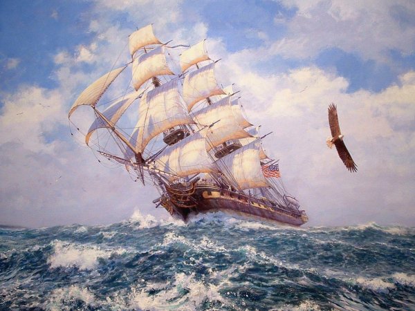 картины кораблей