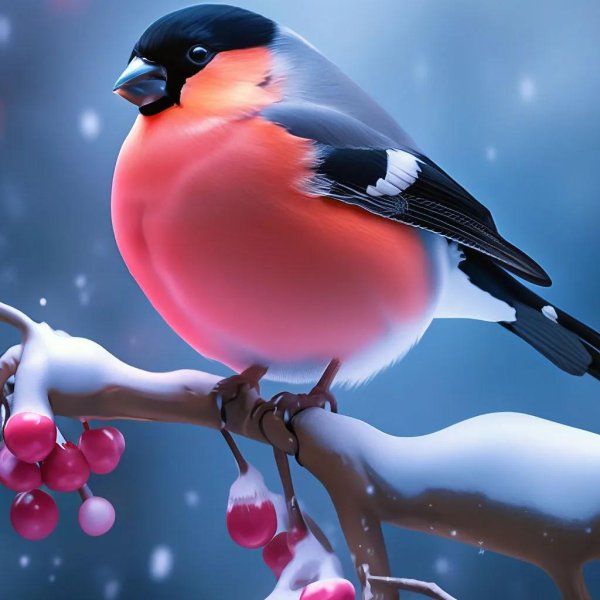 снегирь и снегириха