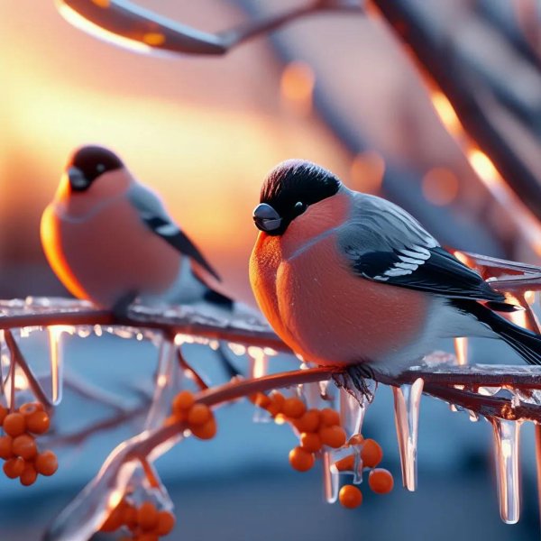 птица снегирь