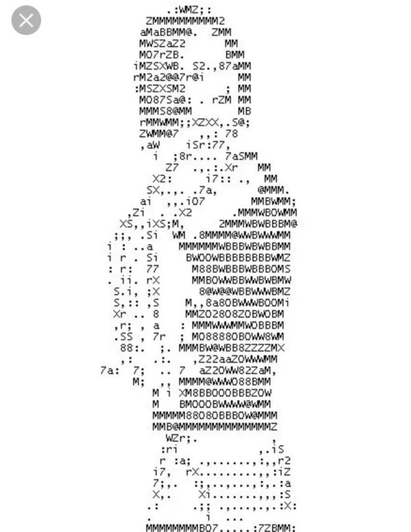 рисунки символами