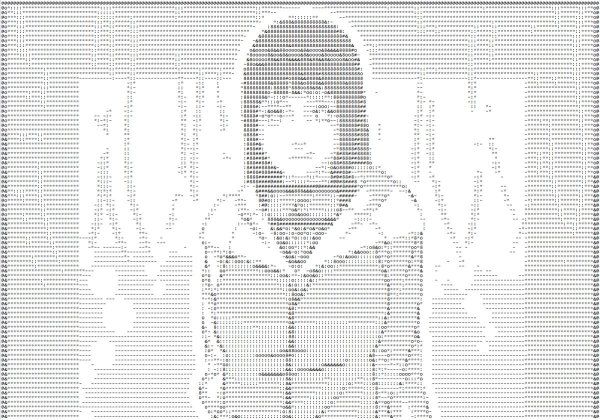 ascii  портрет моны лизы