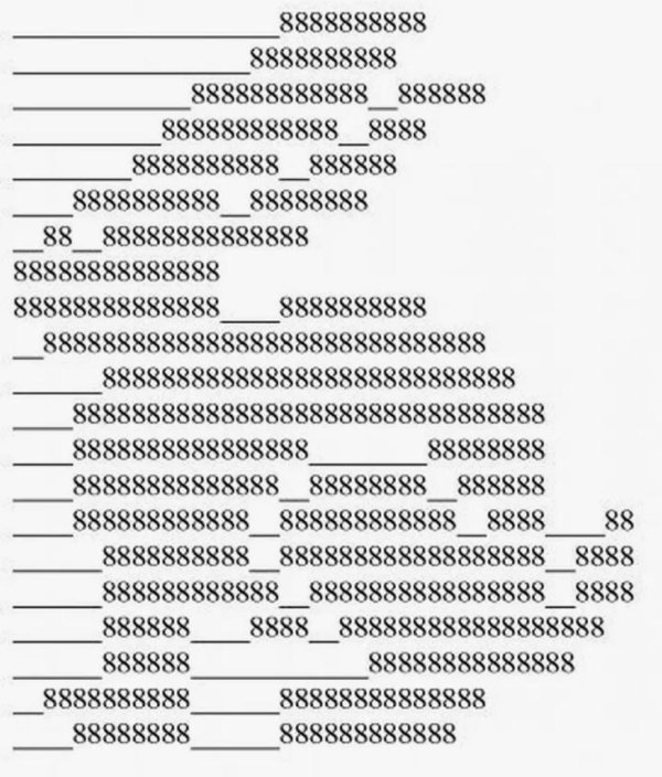 изображение с помощью символов