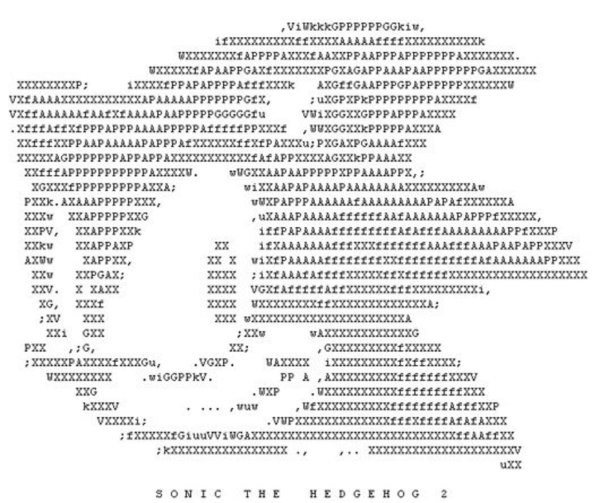 ascii  портрет моны лизы