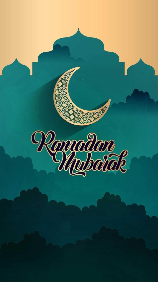 ramadan mubarak greeting card
