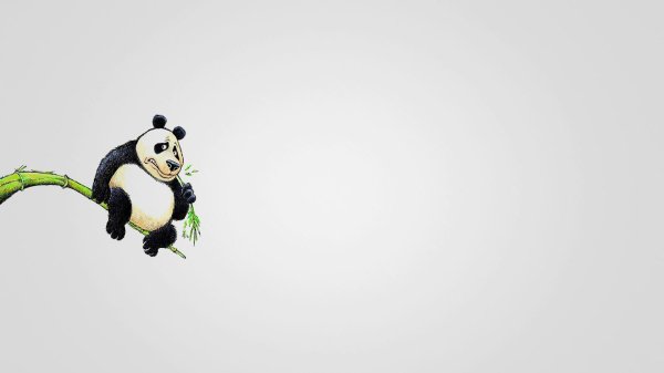 панда мультяшная