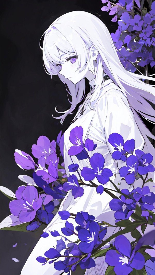 аниме фиолетовый цвет