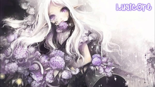 девушка с белыми волосами арт