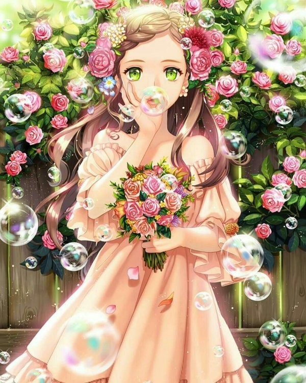 аниме цветок