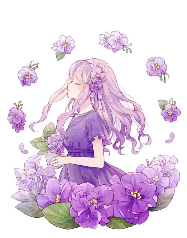 цветок аниме