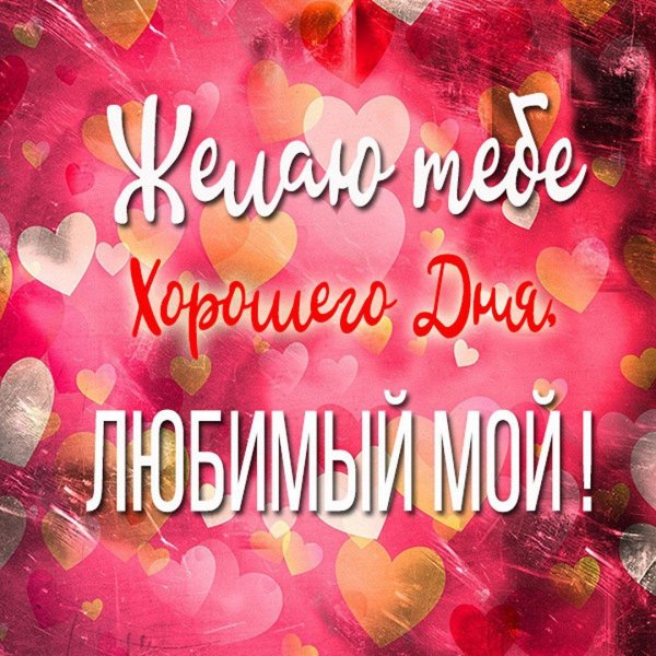 хорошего дня любимому