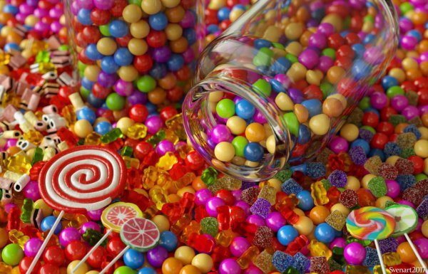 разноцветные конфетки