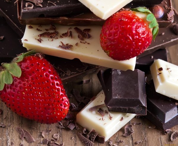 клубничный шоколад