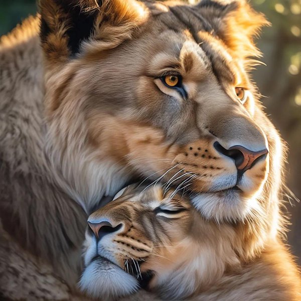 лев красивый