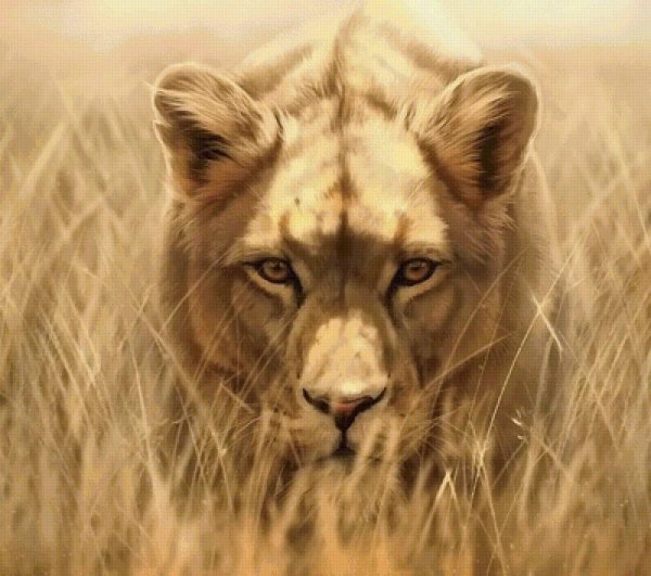 лев картина