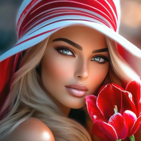 блондинка портрет