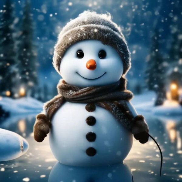 милые снеговики