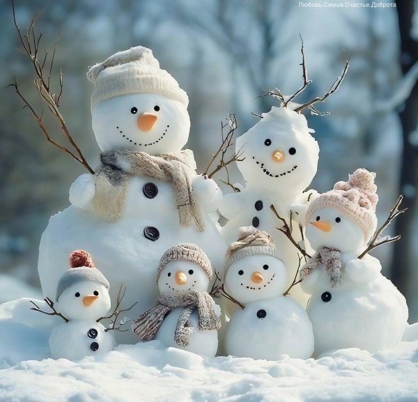 маленькие снеговики