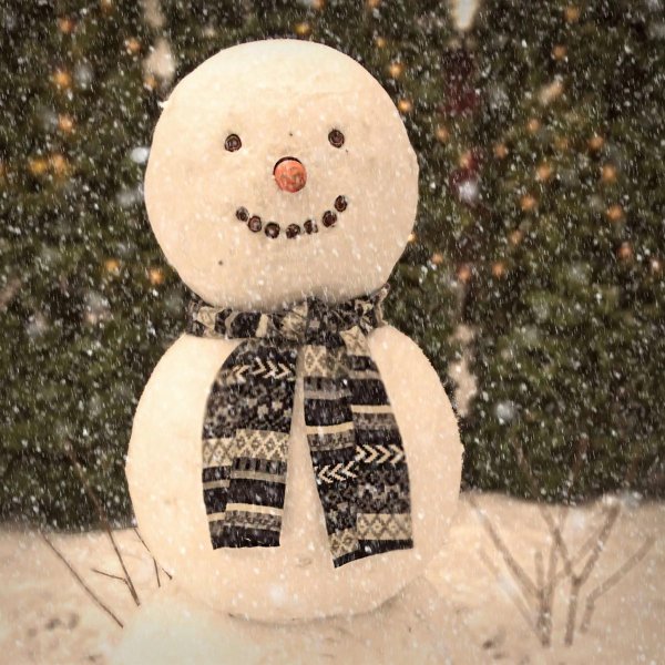 лепим снеговика