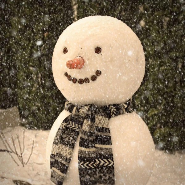 лепим снеговика