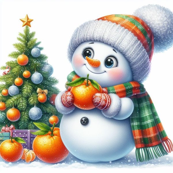 детские новогодние открытки