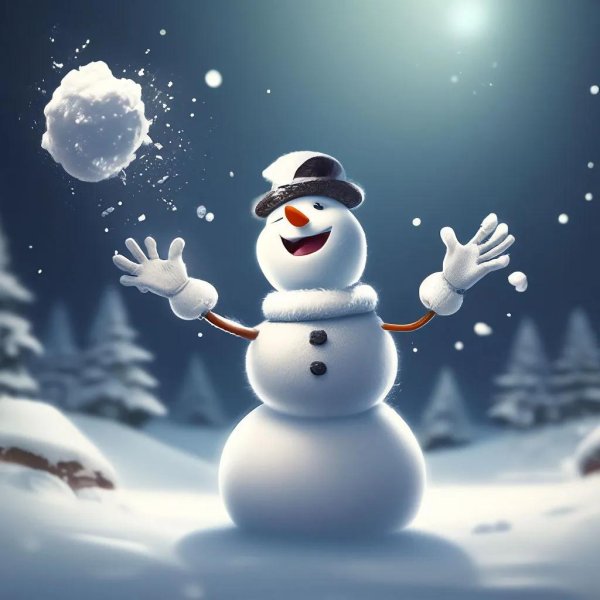 мультяшные снеговики