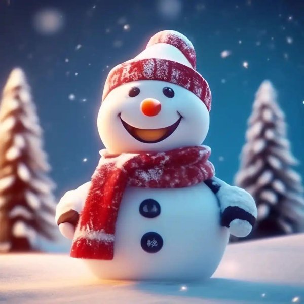 милые снеговики