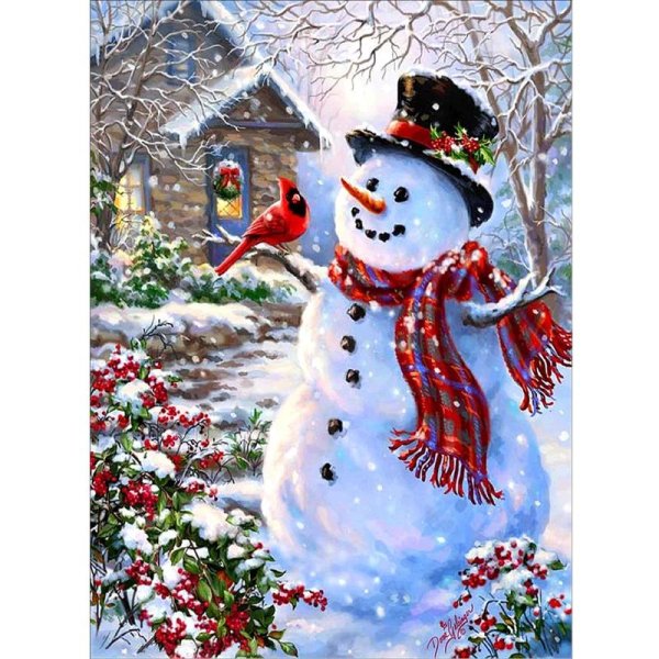 снеговики новогодние