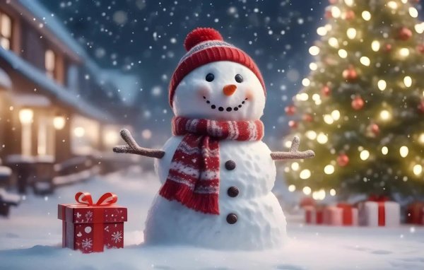 красивые снеговики