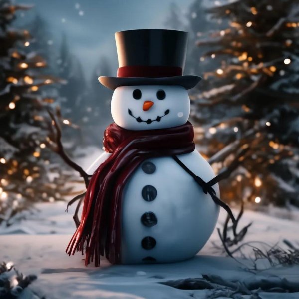 снеговики новогодние